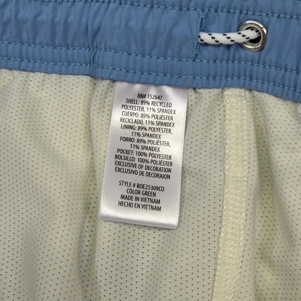 NEW Bonobos Lined Swim Trunks Mens XXL Green Blue‎ Palm Tree Tropical 7